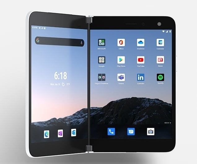 Microsoft Surface Duo.
MICROSOFT
(Foto de ARCHIVO)
12/8/2020