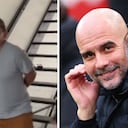 Desconocida foto entre Mane Díaz y Guardiola.