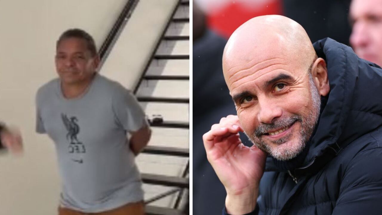 Desconocida foto entre Mane Díaz y Guardiola.