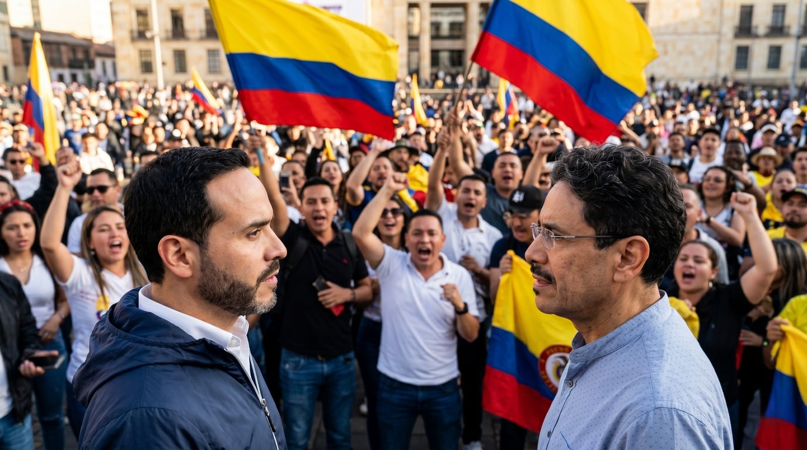 Candidatos presidenciales Abelardo de la Espriella e Iván Cepeda.