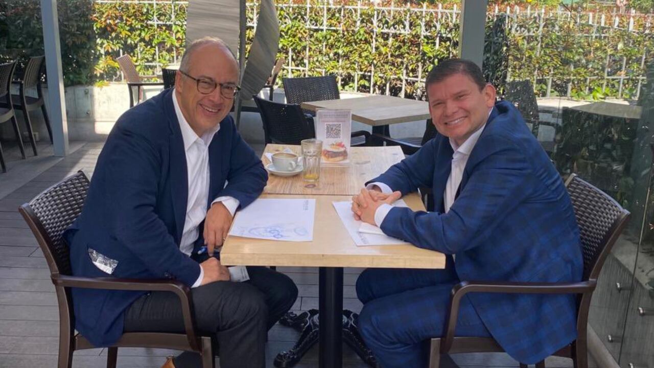 Juan Carlos Echeverry se reunió con John Milton Rodríguez, senador de Colombia Justa Libres.