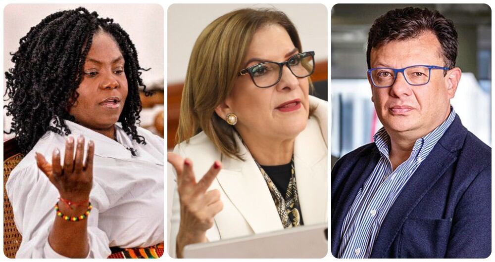 Francia Márquez, Margarita Cabello y Hollman Morris.