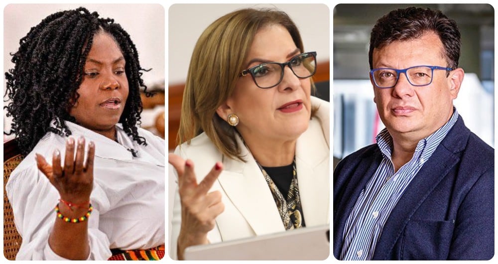 Francia Márquez, Margarita Cabello y Hollman Morris.