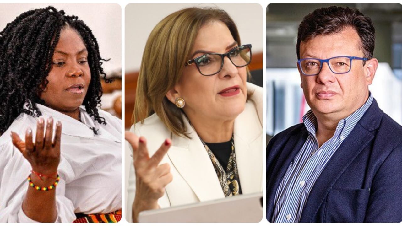 Francia Márquez, Margarita Cabello y Hollman Morris.