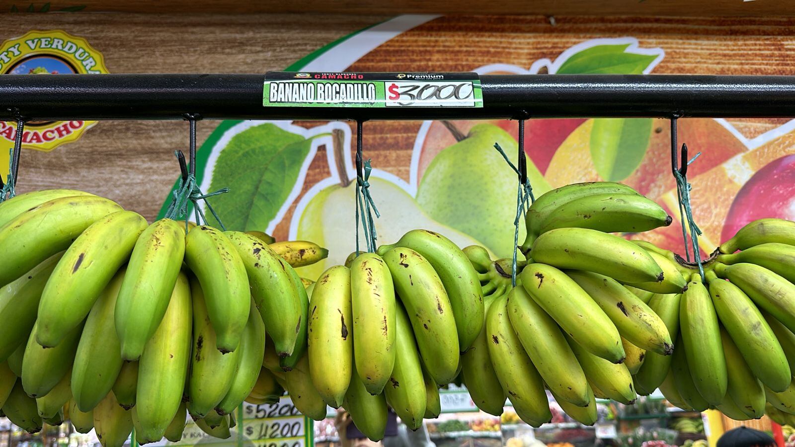 Incremento en el precio del banano bocadillo en Bogotá.