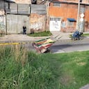 En esta carreta los sujetos trasladaron y tiraron el cuerpo al caño.