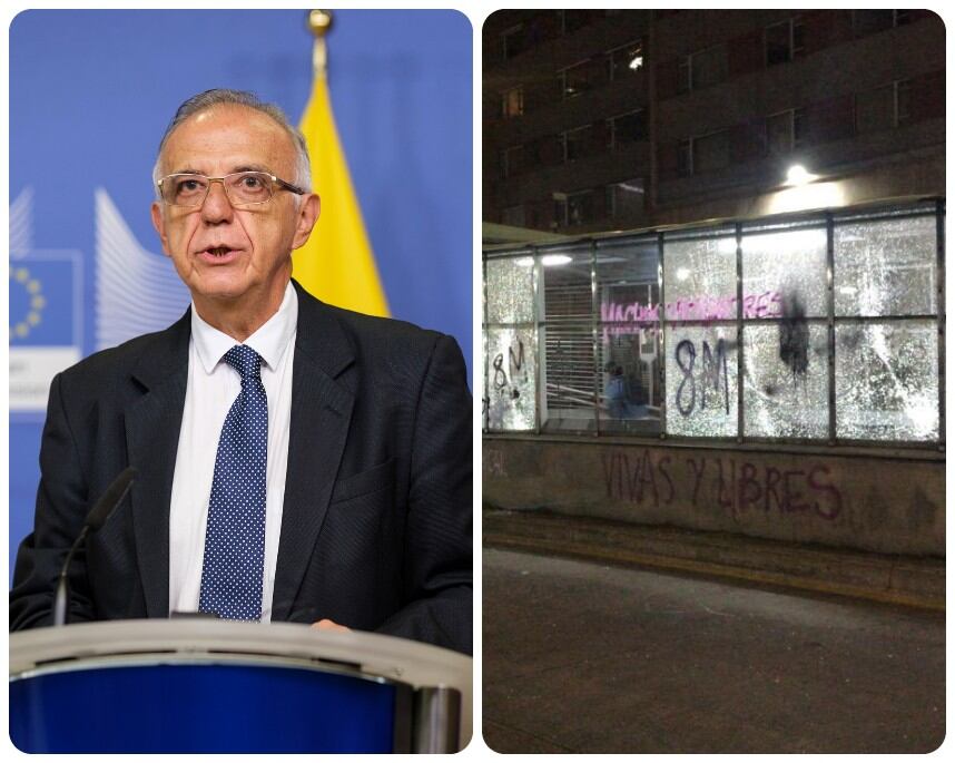 El ministro de Defensa, Iván Velásquez, se pronunció sobre intervención del UNDMO en marchas del 8M.