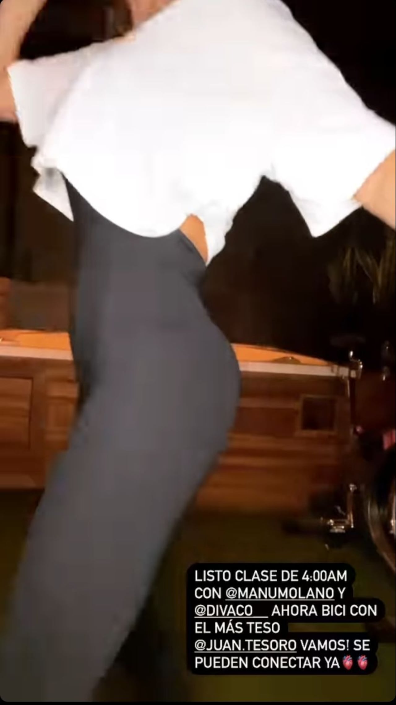 La presentadora mostró parte de su rutina diaria en temas saludables.