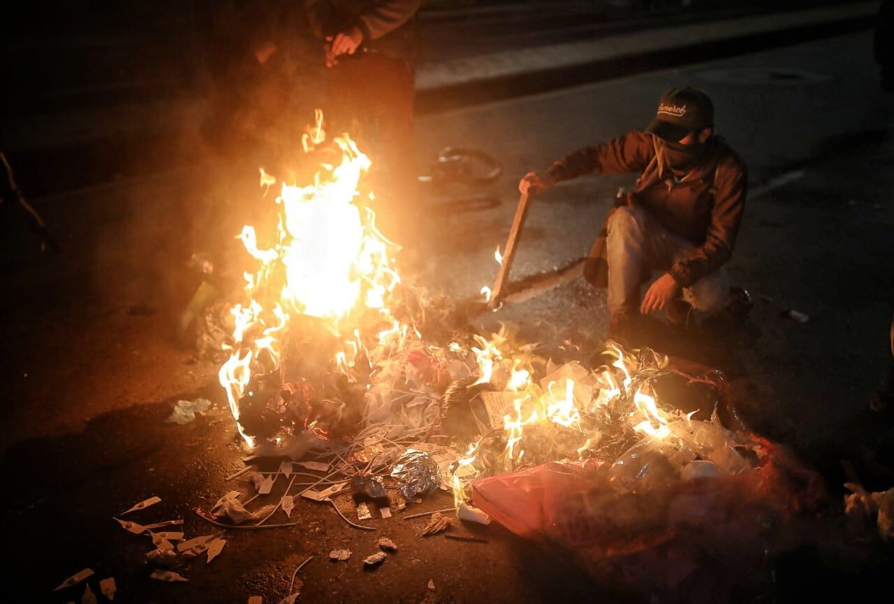 Paro Nacional toma de Bogotá calle 26 carrera 100 misak