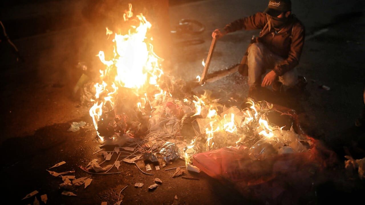 Paro Nacional toma de Bogotá calle 26 carrera 100 misak