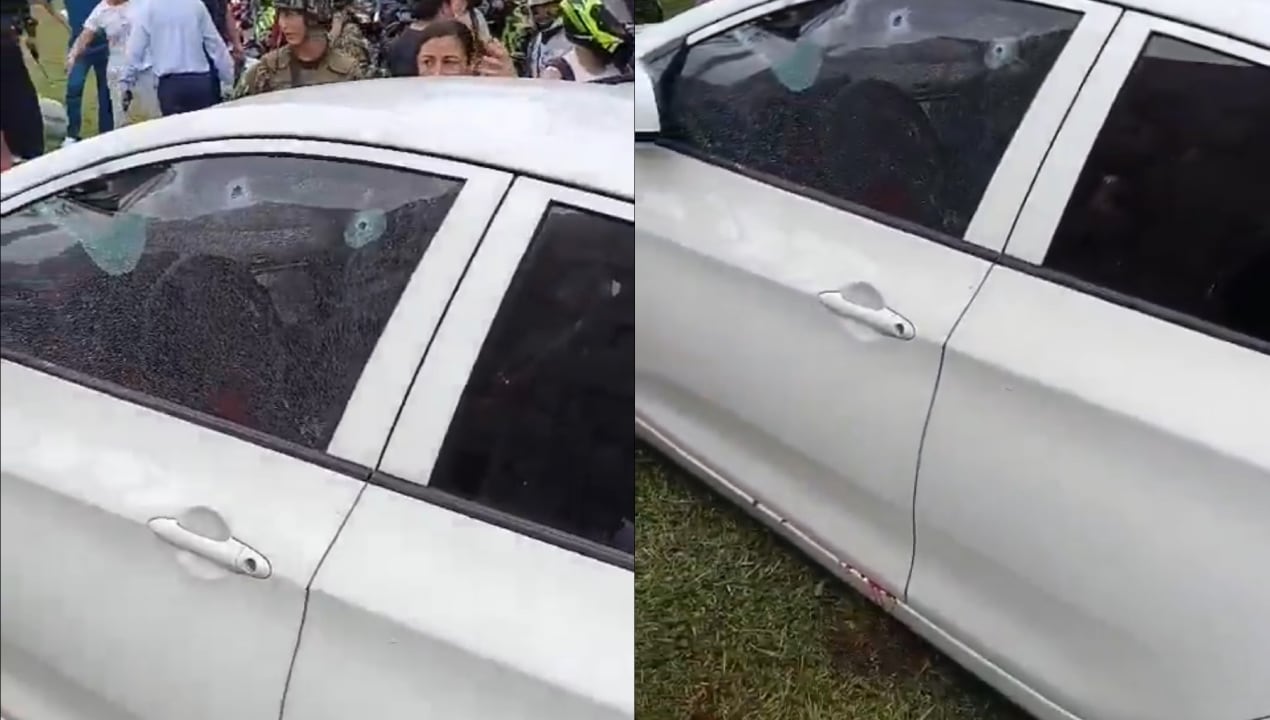 Así quedó el carro del oficial del Ejército asesinado en Popayán, MinDefensa anuncia recompensa de más de 200 millones