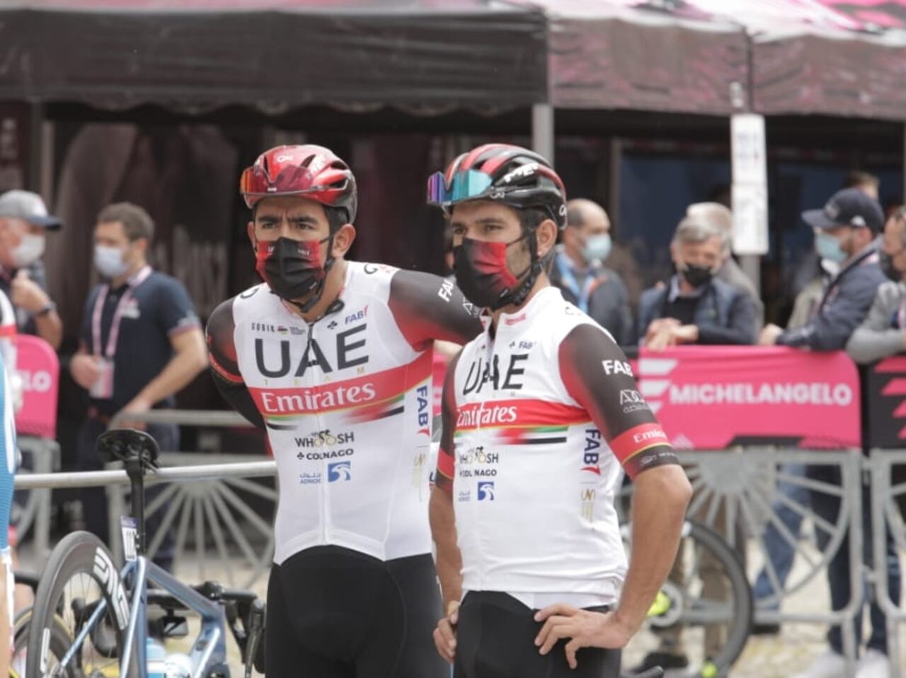 Fernando Gaviria y Sebastián Molano, Etapa 5, Giro de Italia 2021