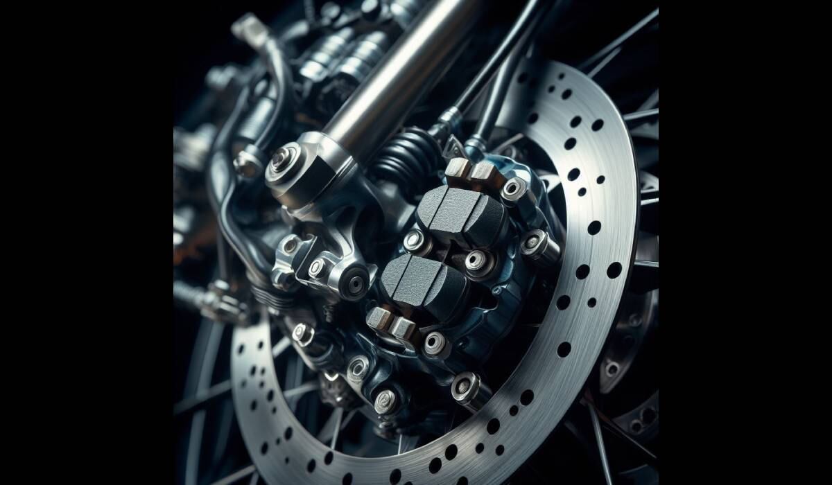 Pastilla de freno de una moto