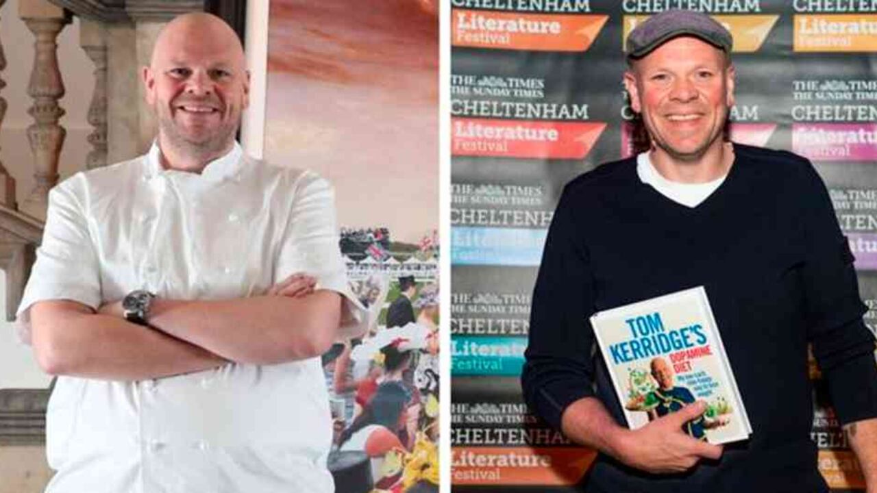 El antes y el después del chef Tom Kerridge.