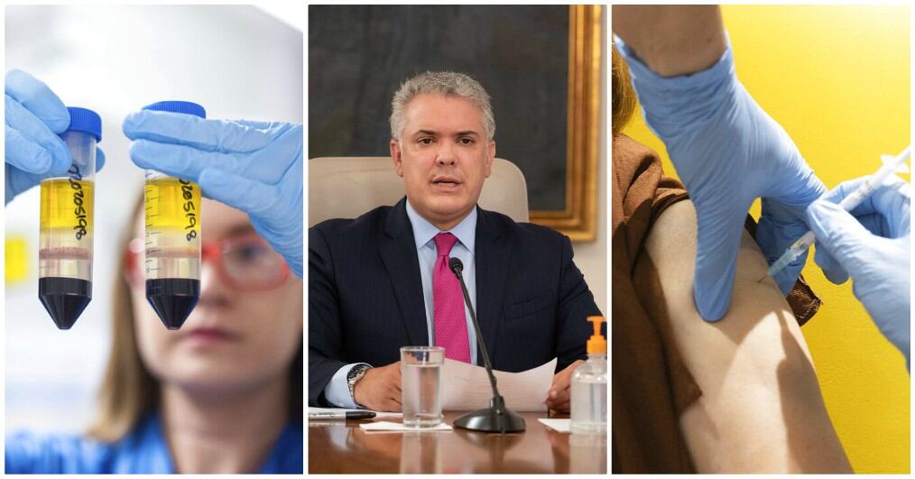 Presidente Iván Duque vacuna