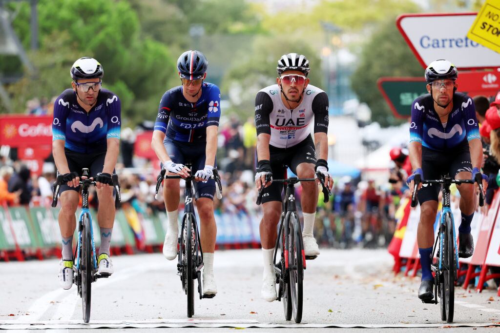 Juan Sebastián Molano en el sprint de Vuelta a España