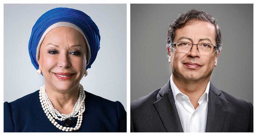 Piedad Córdoba y Gustavo Petro.