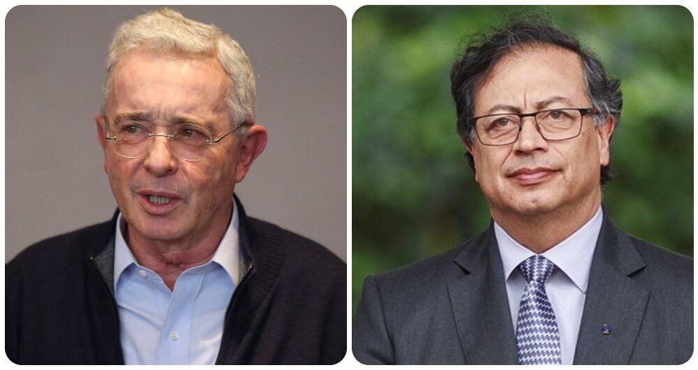 Álvaro Uribe y Gustavo Petro.