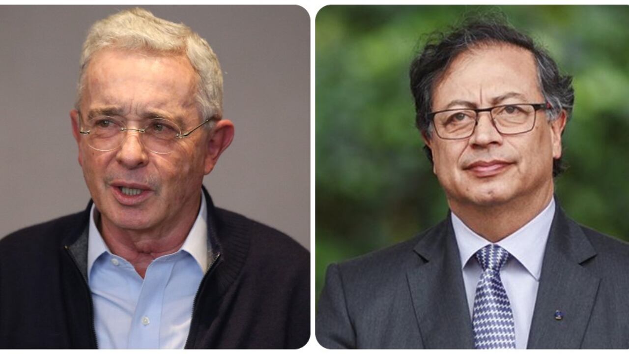 Álvaro Uribe y Gustavo Petro.