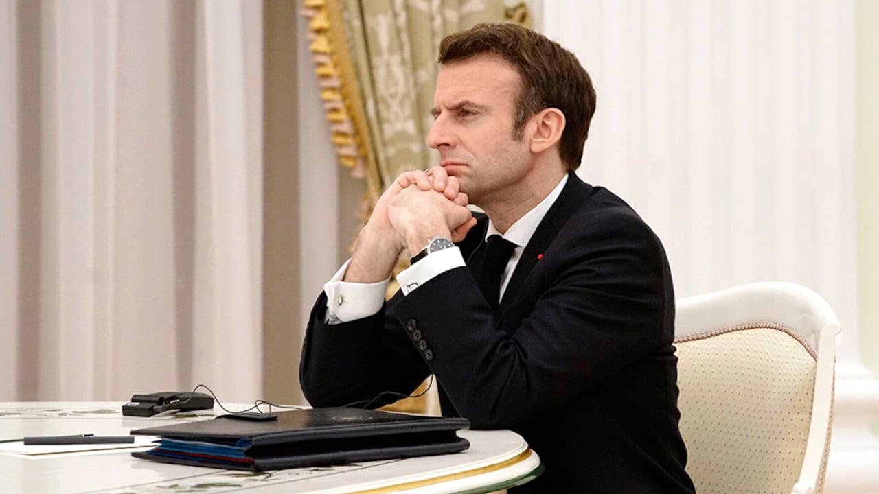 Emmanuel Macron señaló que ha hablado con Vladimir Putin “a petición” del presidente de Ucrania, Volodímir Zelenski.