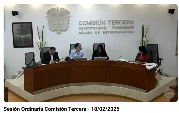 Sesión ordinaria Comisión Tercera