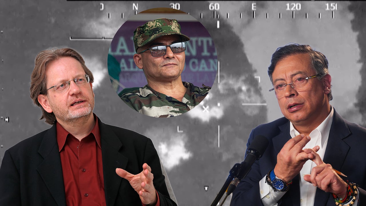 Kai Ambos y Gustavo Petro.