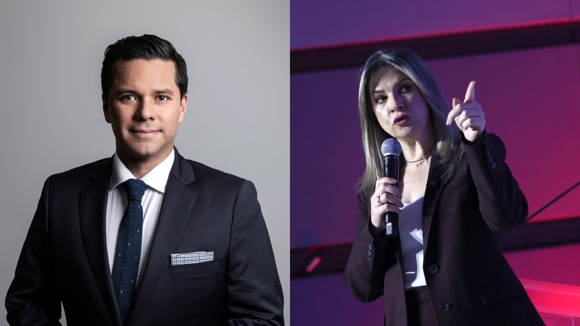 Luis Carlos Vélez y Vicky Dávila