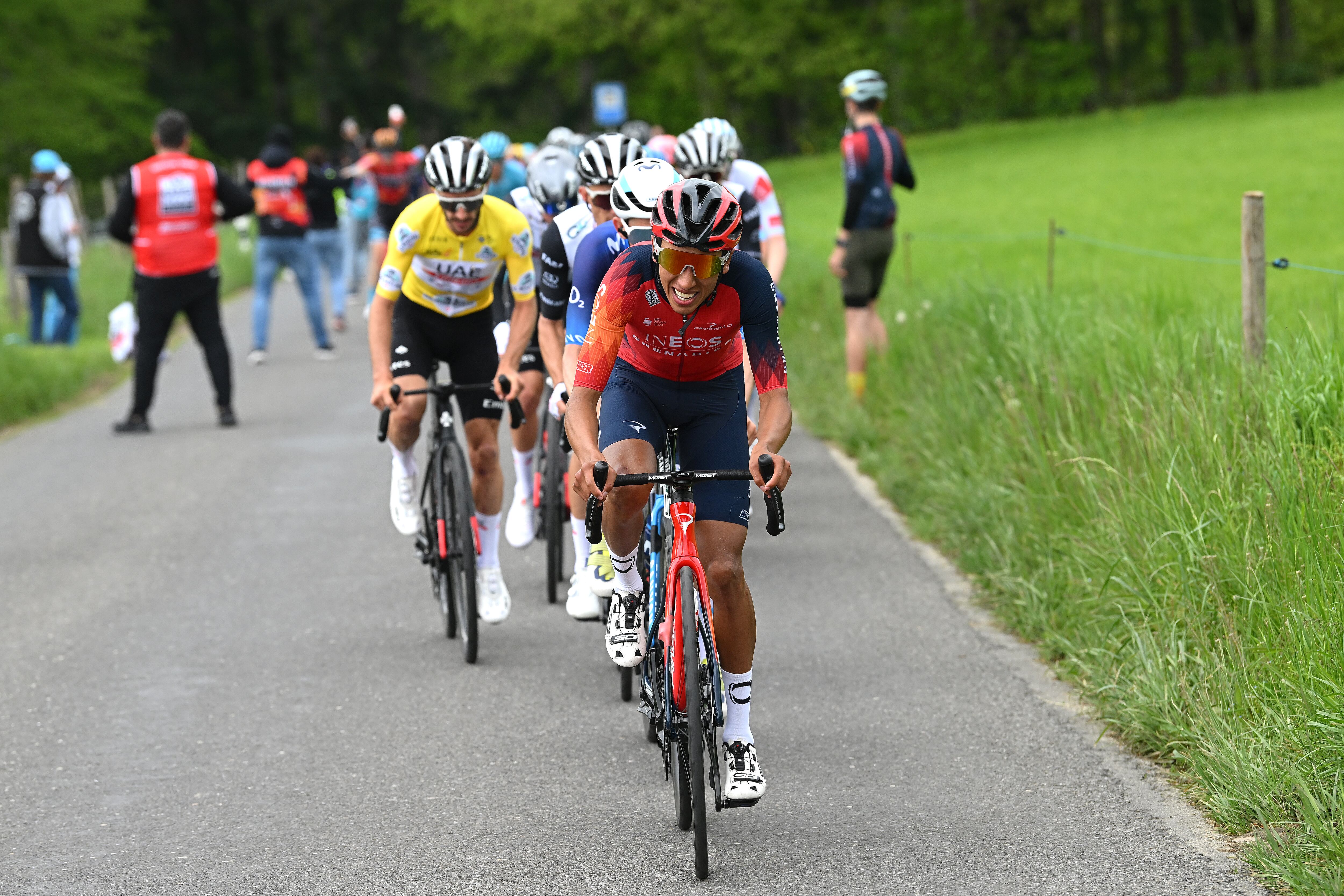 Egan Bernal en el Tour de Romandía.