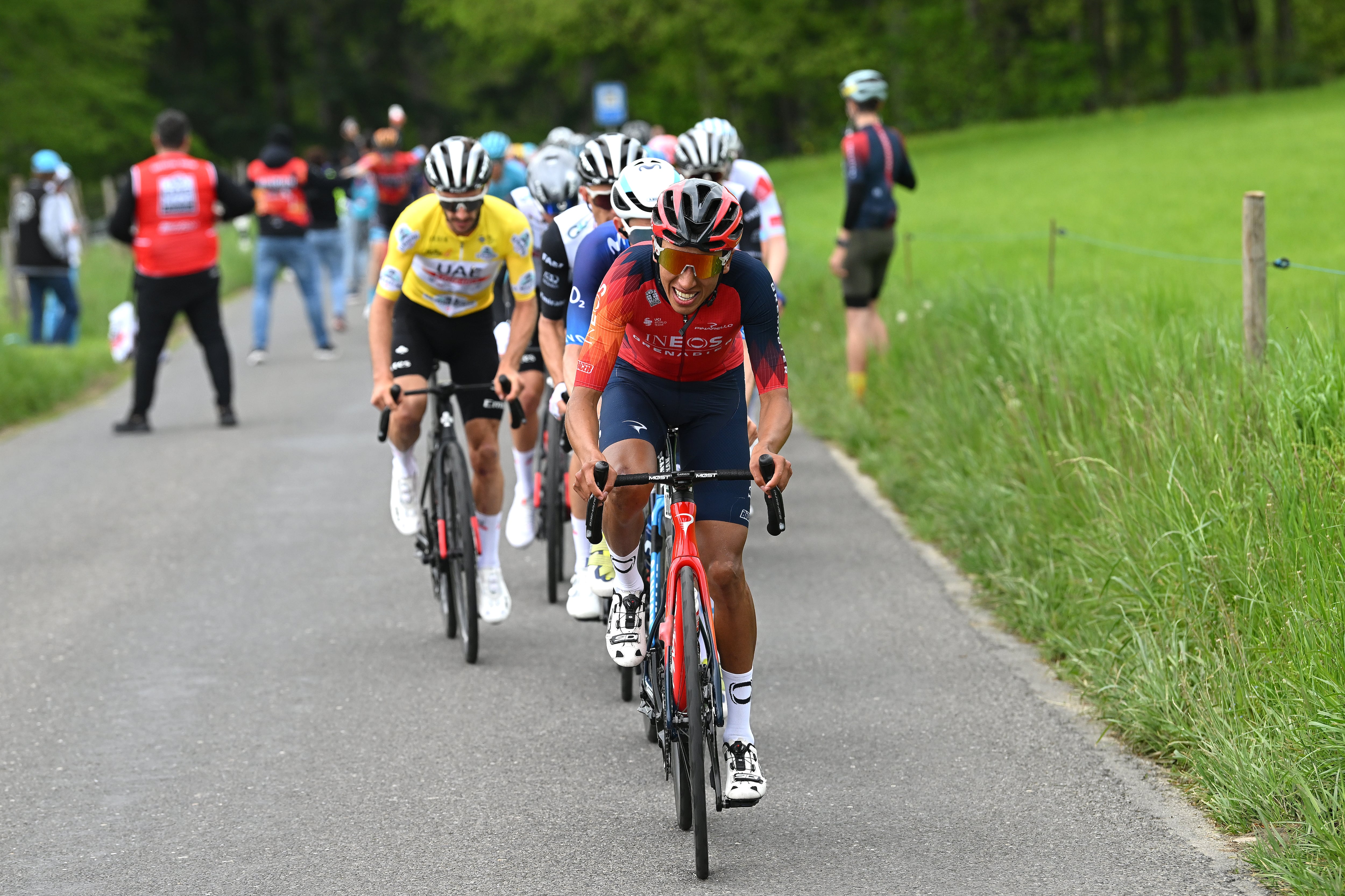 Egan Bernal en el Tour de Romandía.