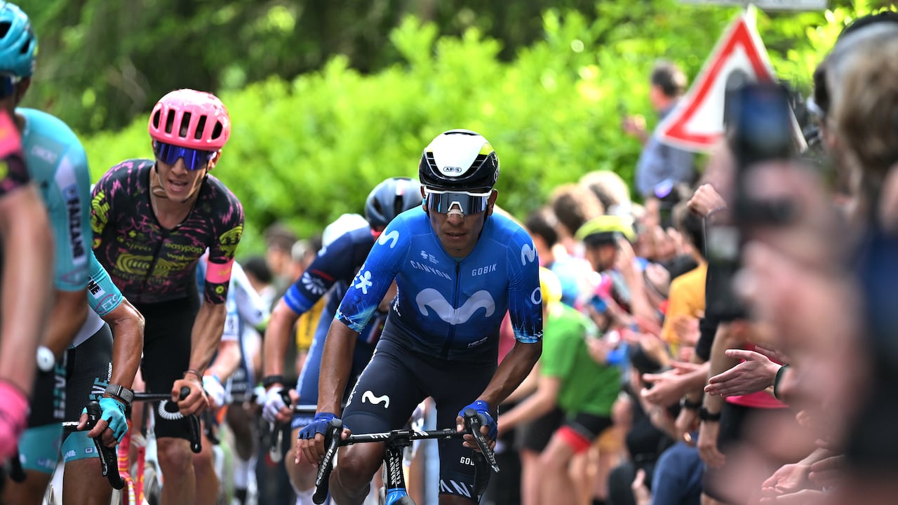 Nairo Quintana participando en el Giro de Italia 2024