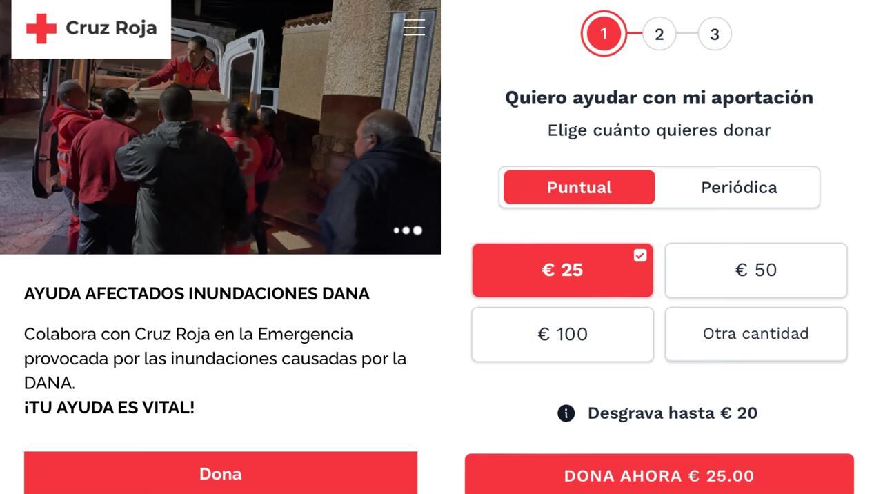 Estos son los pasos para donar en la Cruz Roja.