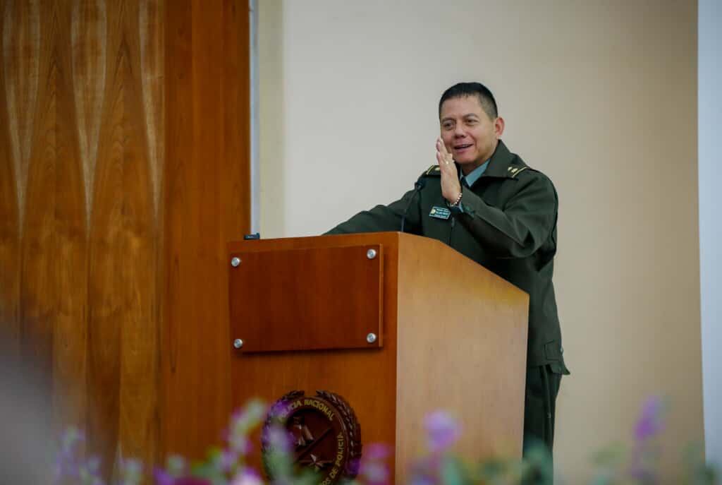 General Willian Rincón, en reunión con generales y coroneles con funciones de mando.