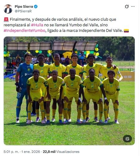 Pantallazo X: @PSierraR