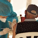 Puesto de vacunación en Riohacha, La Guajira.