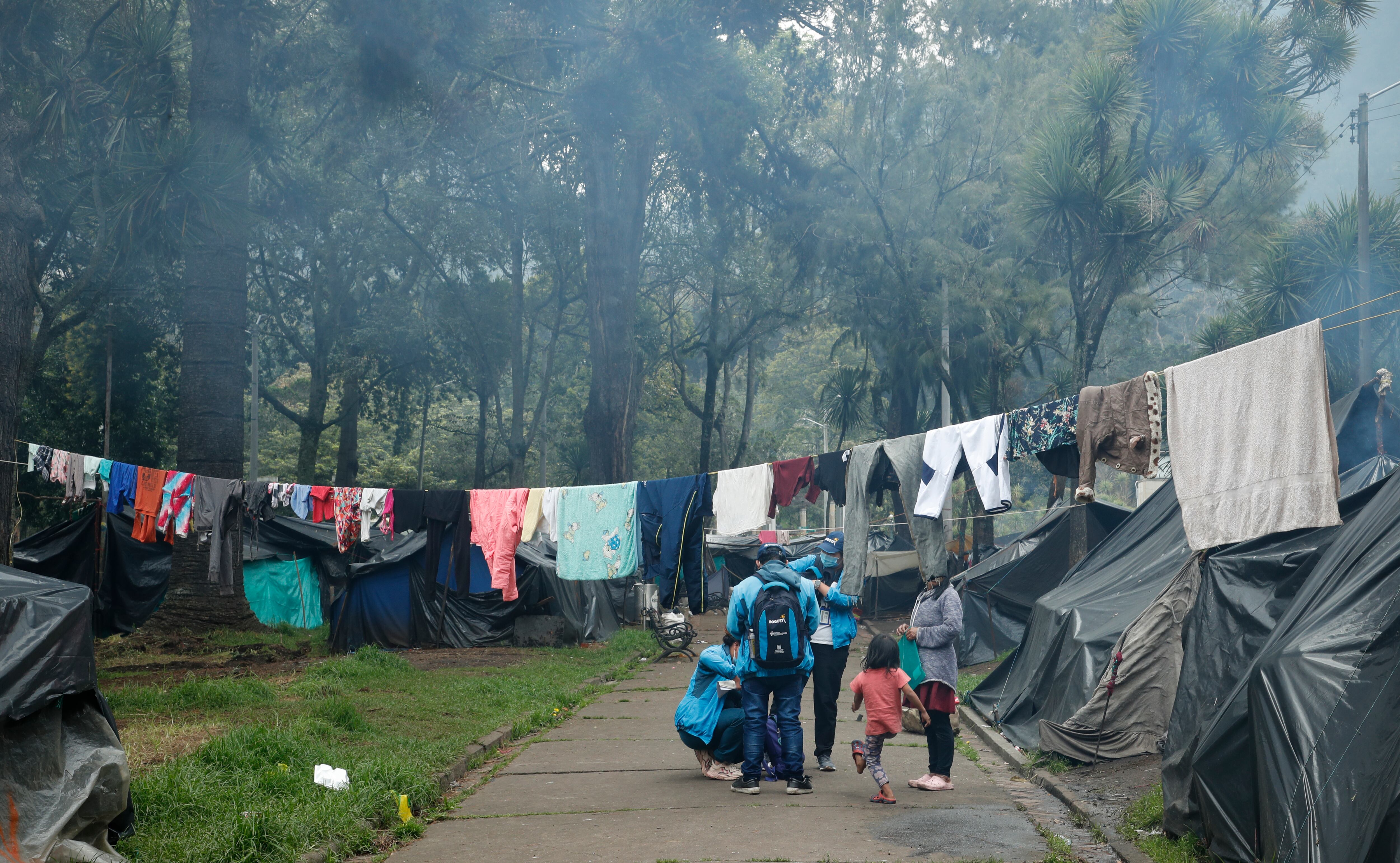 Comunidades Indígenas que  se  tomaron el Parque Nacional de Bogotá, reclamando ayudas económicas del Gobierno Nacional y de la Alcaldía de la ciudad
Bogota Mayo 12 del 2022
Foto Guillermo Torres Reina / Semana