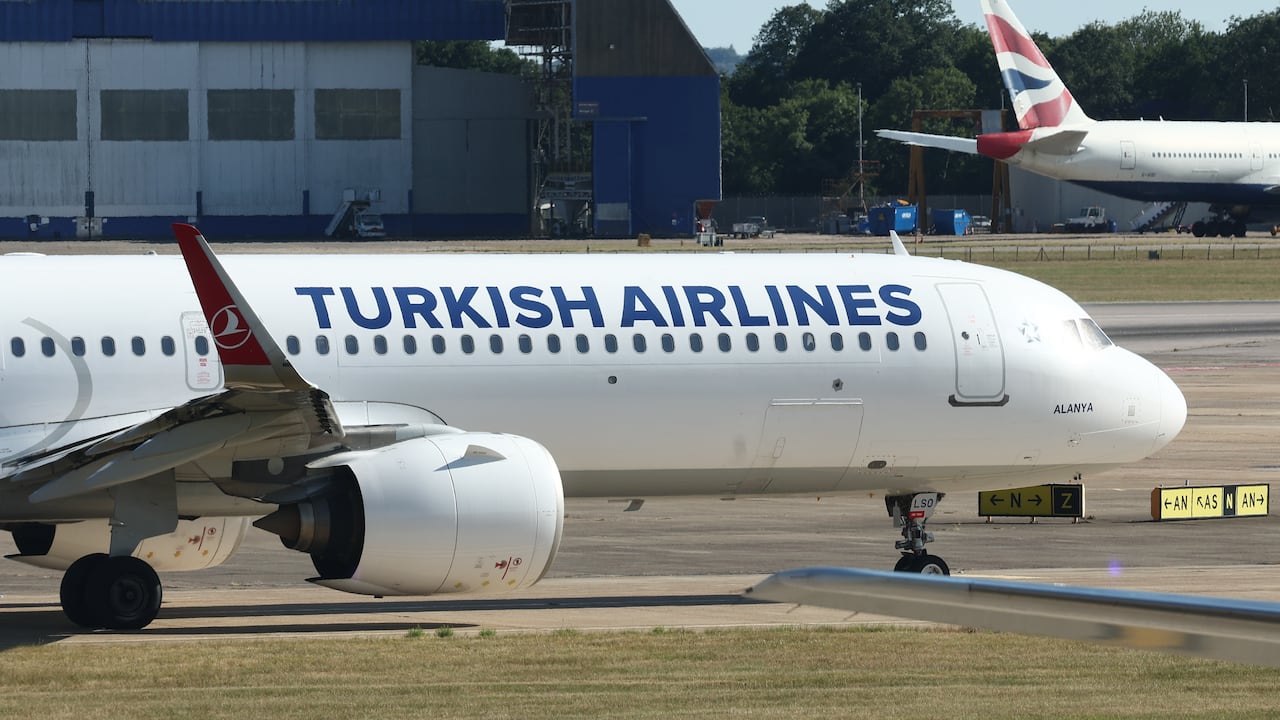 Avión de Turkish Airlines en el Aeropuerto