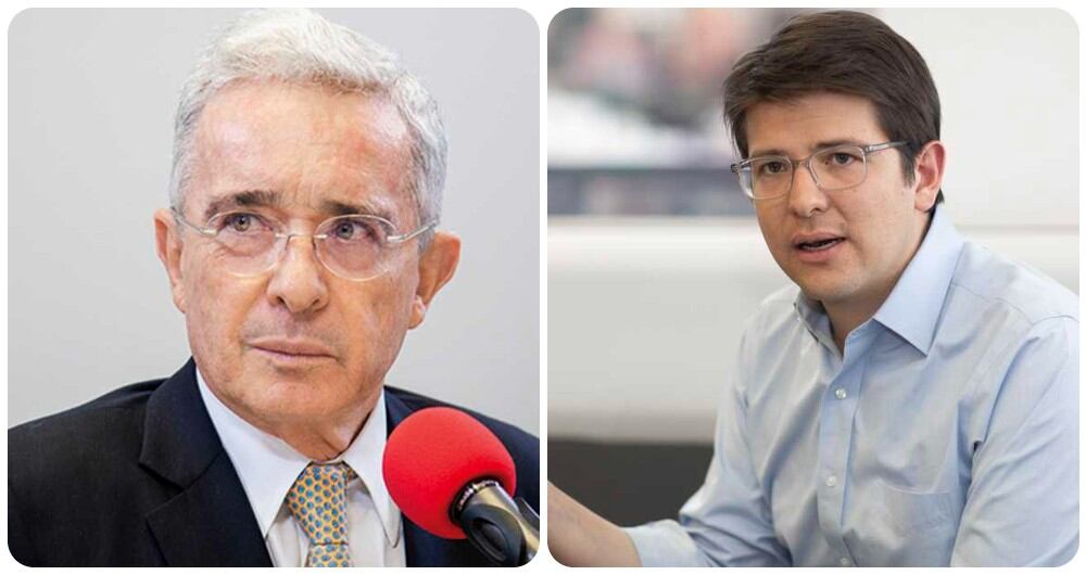 Álvaro Uribe y Miguel Uribe