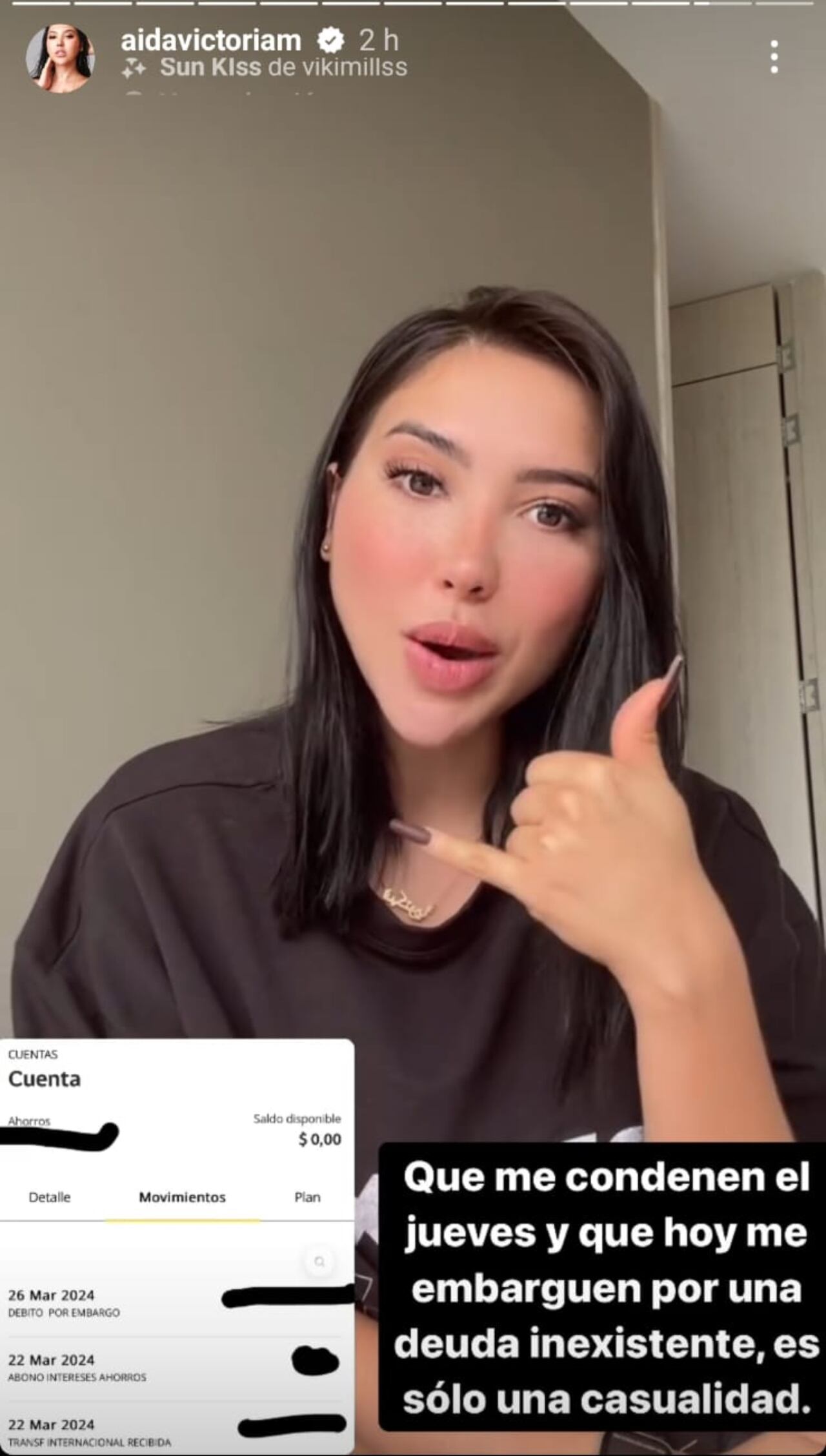 La creadora de contenido hizo la revelación a través de su cuenta de Instagram.