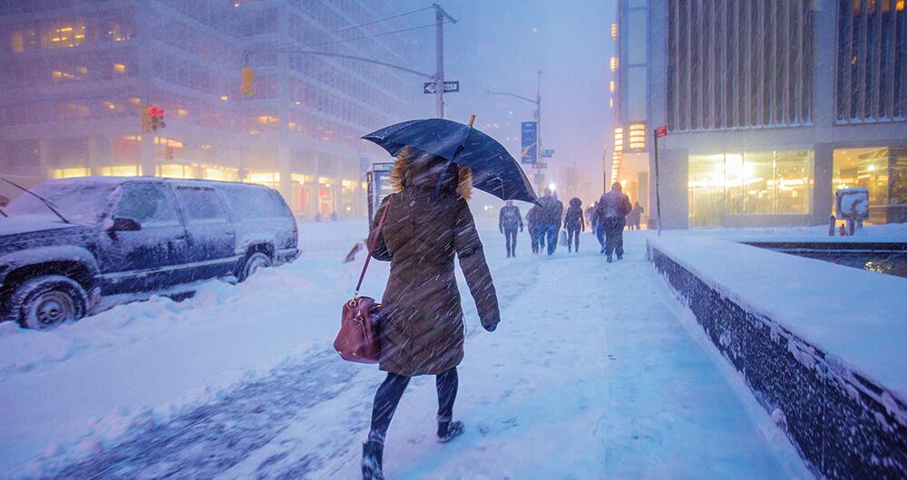 Nieve en Estados Unidos.