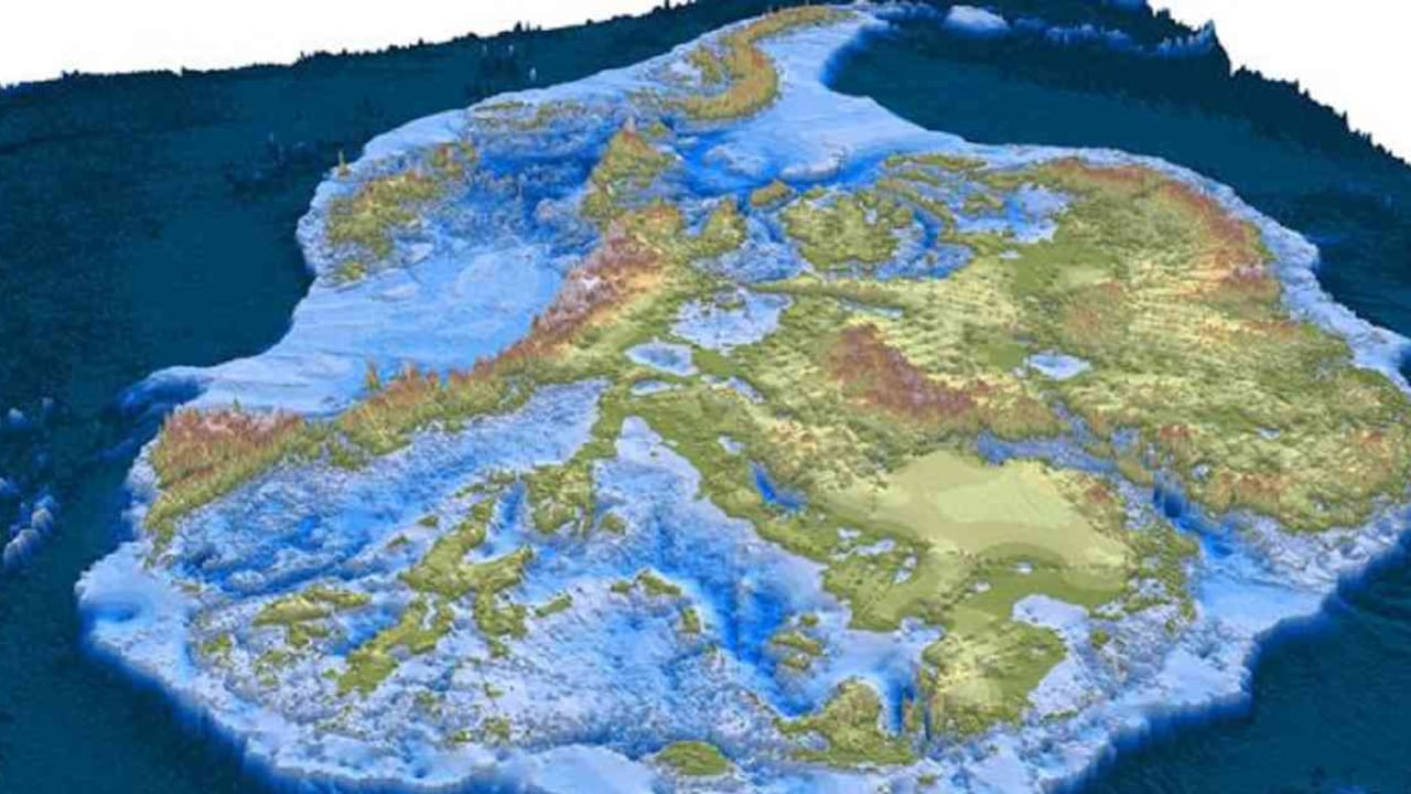 El nuevo mapa es la ilustración más detallada hasta ahora de la Antártica. Foto: BEDMACHINE/UCI/BAS