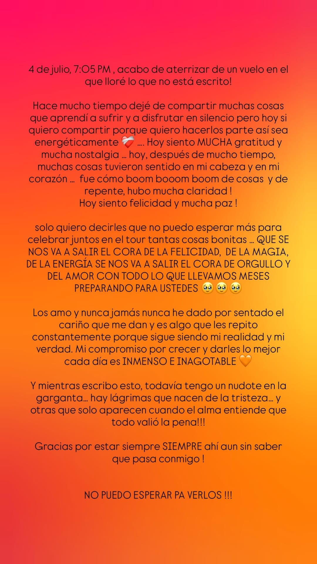 Karol G a través de sus redes sociales