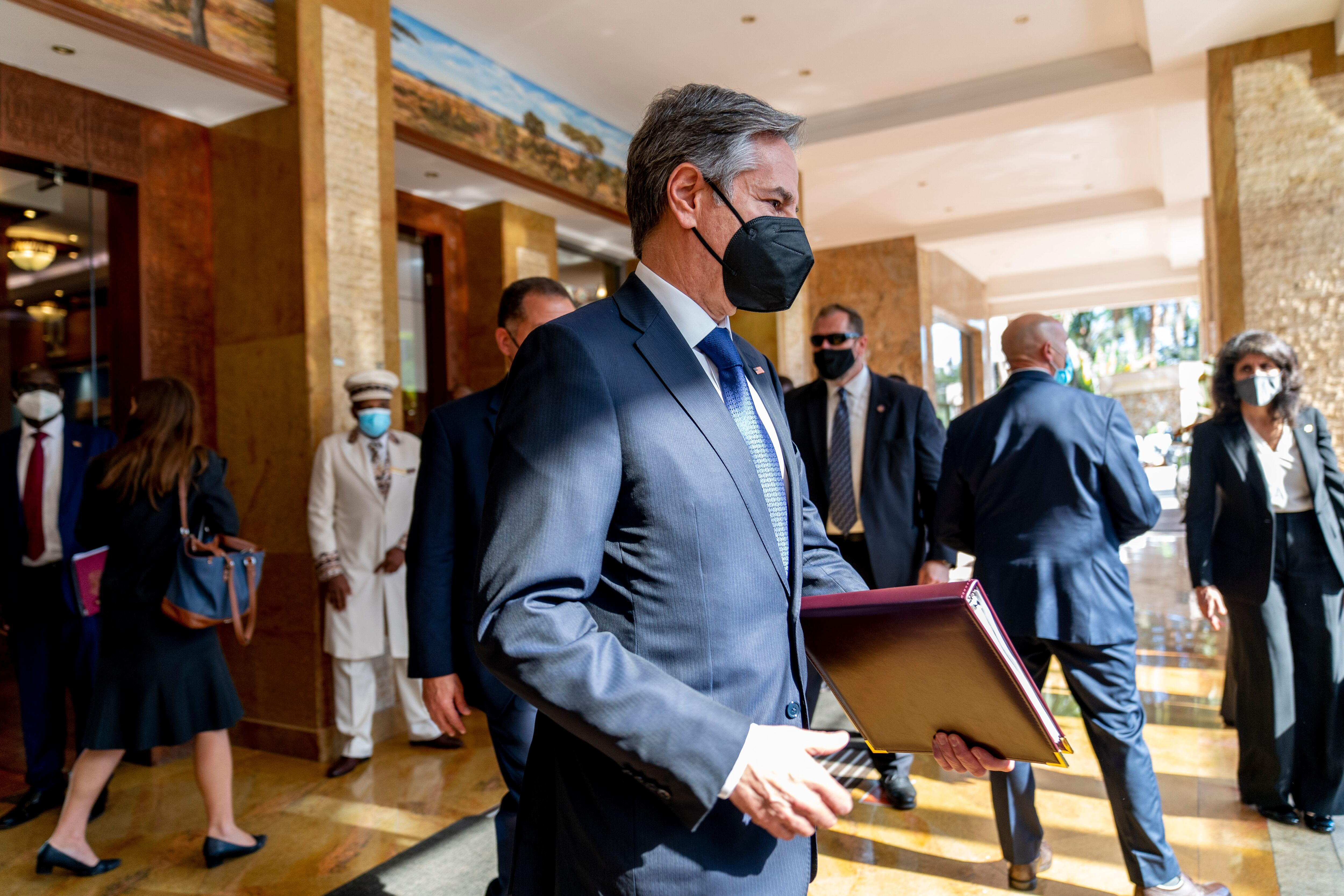 Blinken está en un viaje de cinco días a Kenia, Nigeria y Senegal.