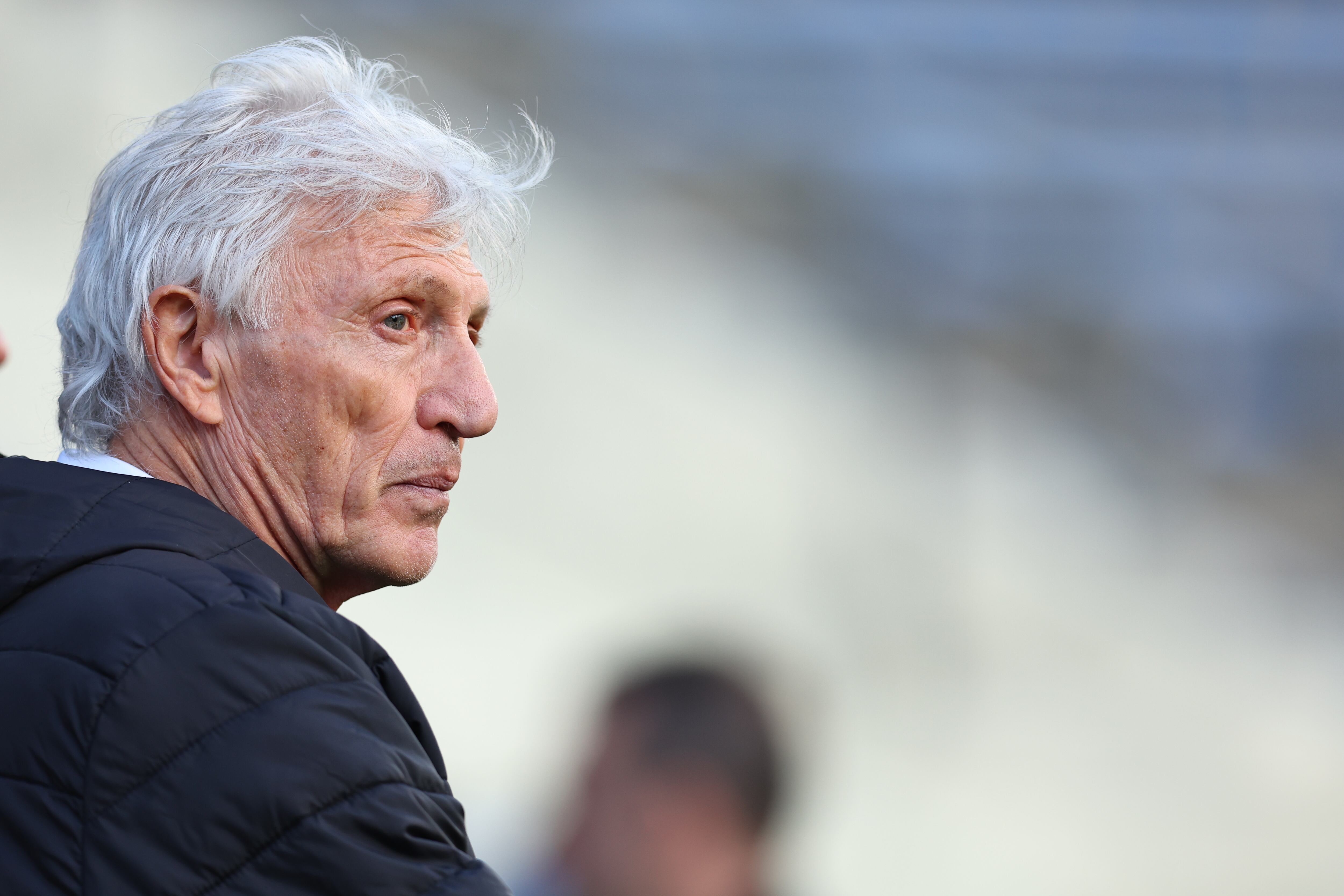 José Pékerman mientras se mantenía en el cargo de entrenador con Venezuela