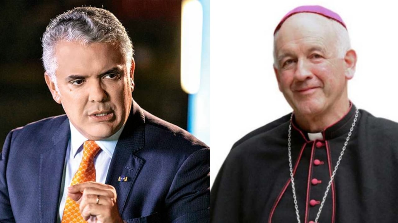 Presidente Iván Duque y monseñor Luis Augusto Castro