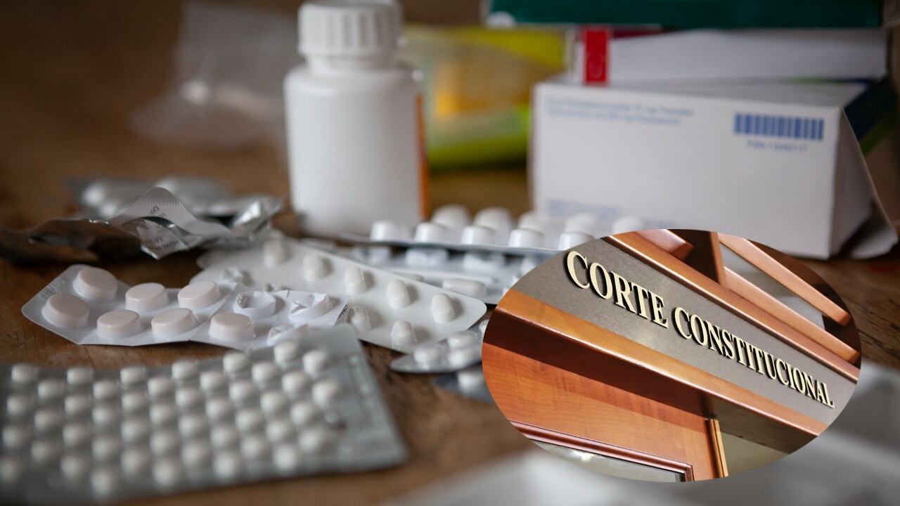 Imagen referencia de medicamentos y la Corte Constitucional.