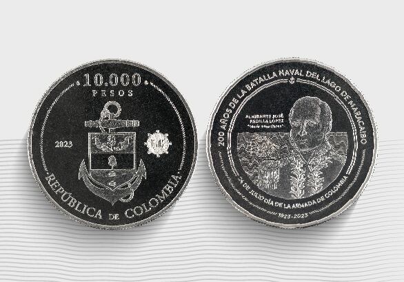 Esta es la nueva moneda que conmemora a la Armada Nacional. Banco de la República.