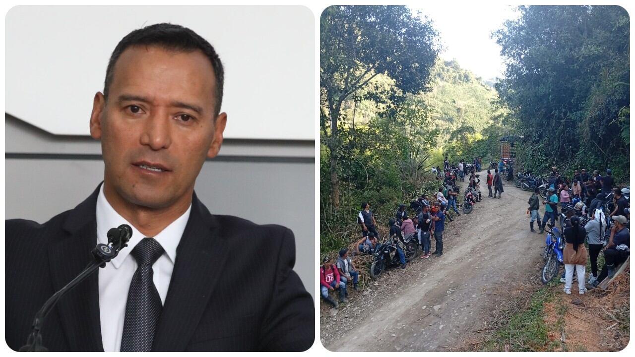 El ministro de Defensa, Pedro Sánchez, se refirió a la asonada en la Plata, Huila.