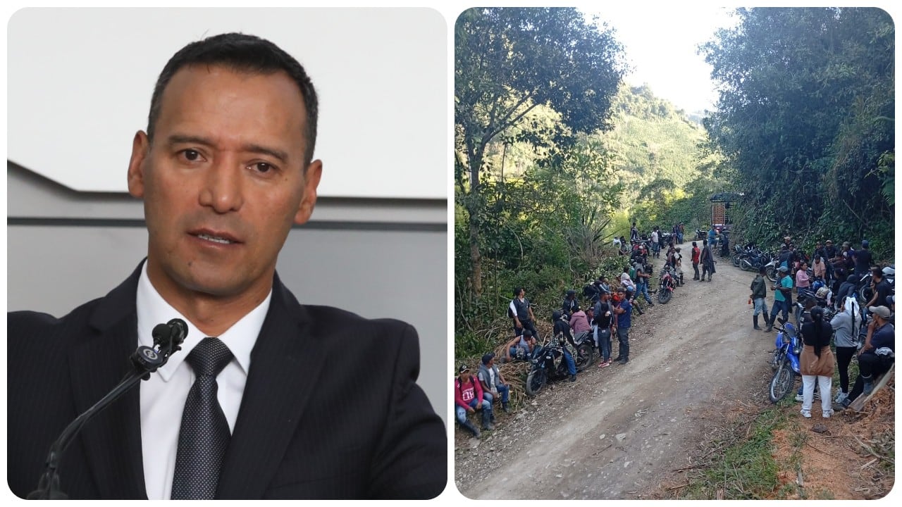 El ministro de Defensa, Pedro Sánchez, se refirió a la asonada en la Plata, Huila.