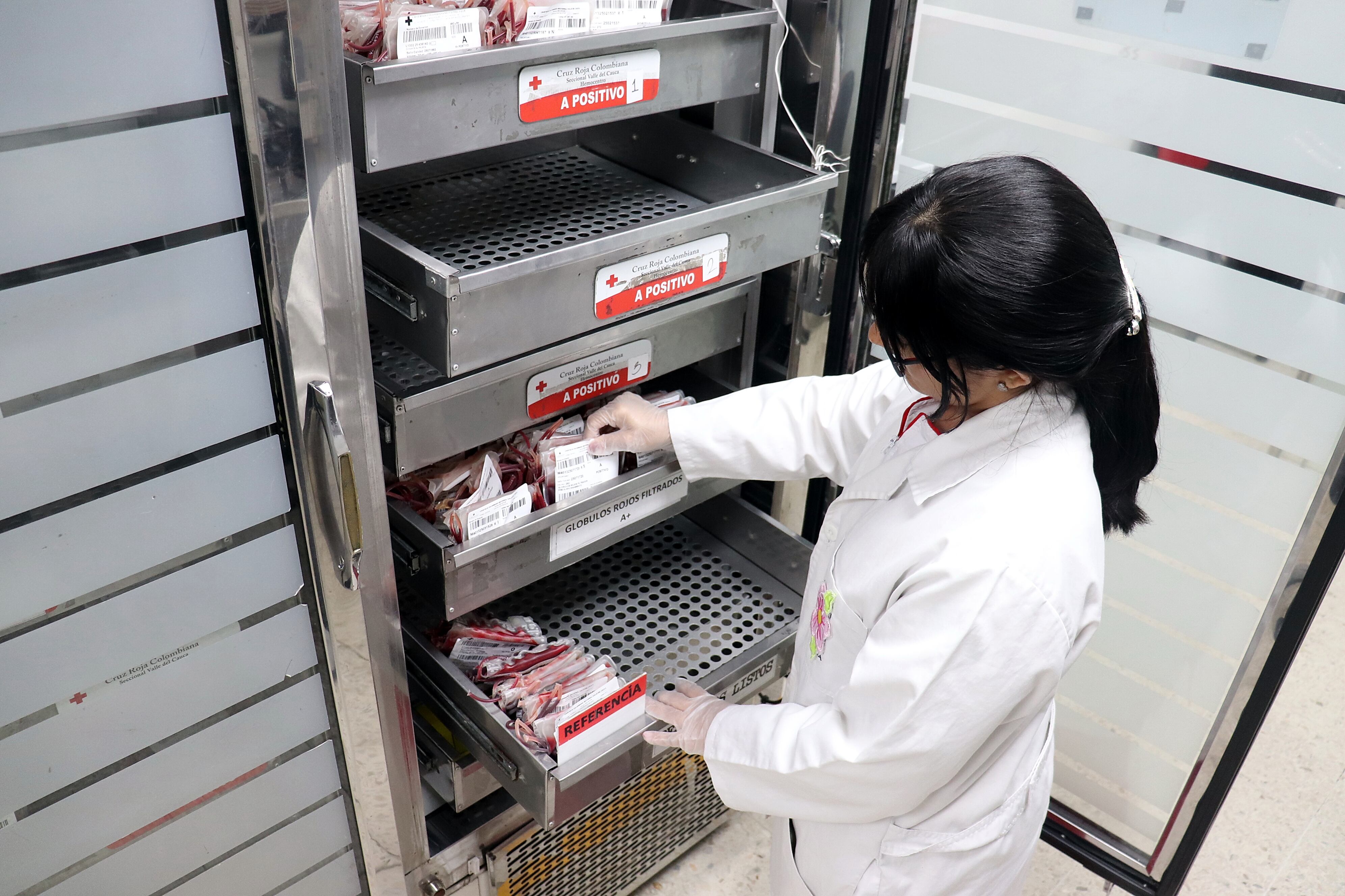 Banco de Sangre de la Cruz Roja en Cali.