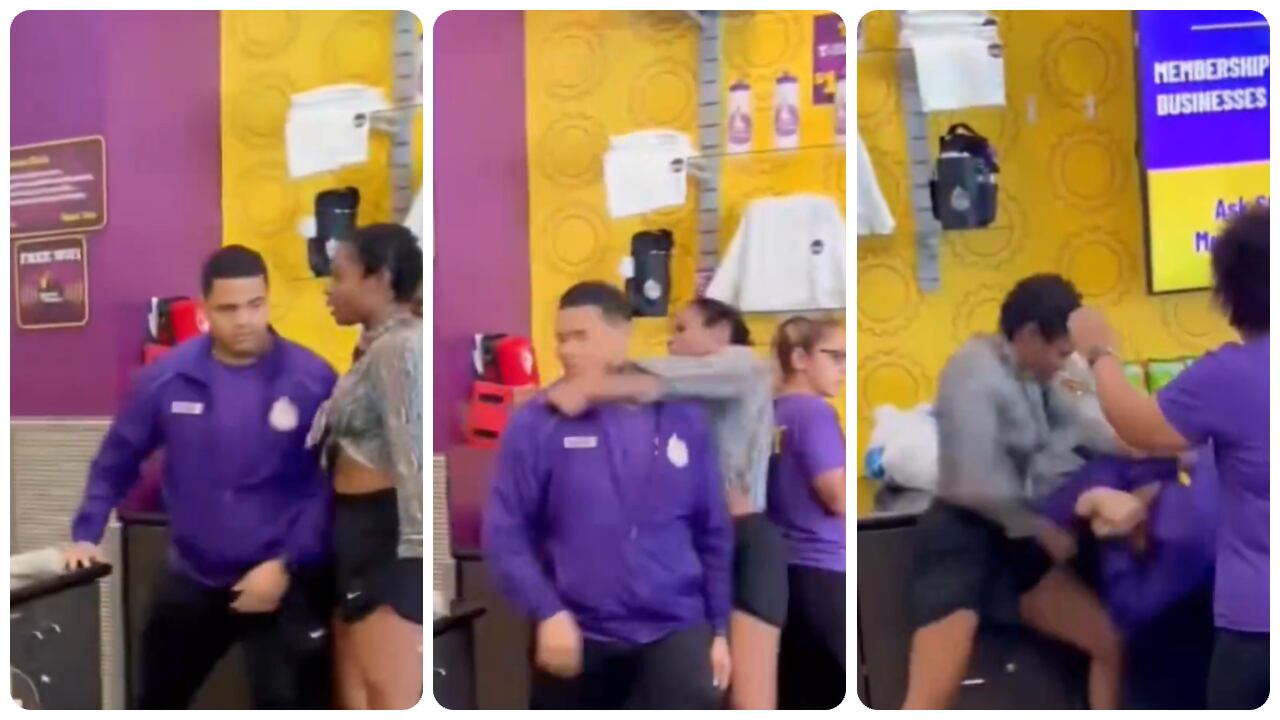 La mujer golpeó varias veces al empleado.